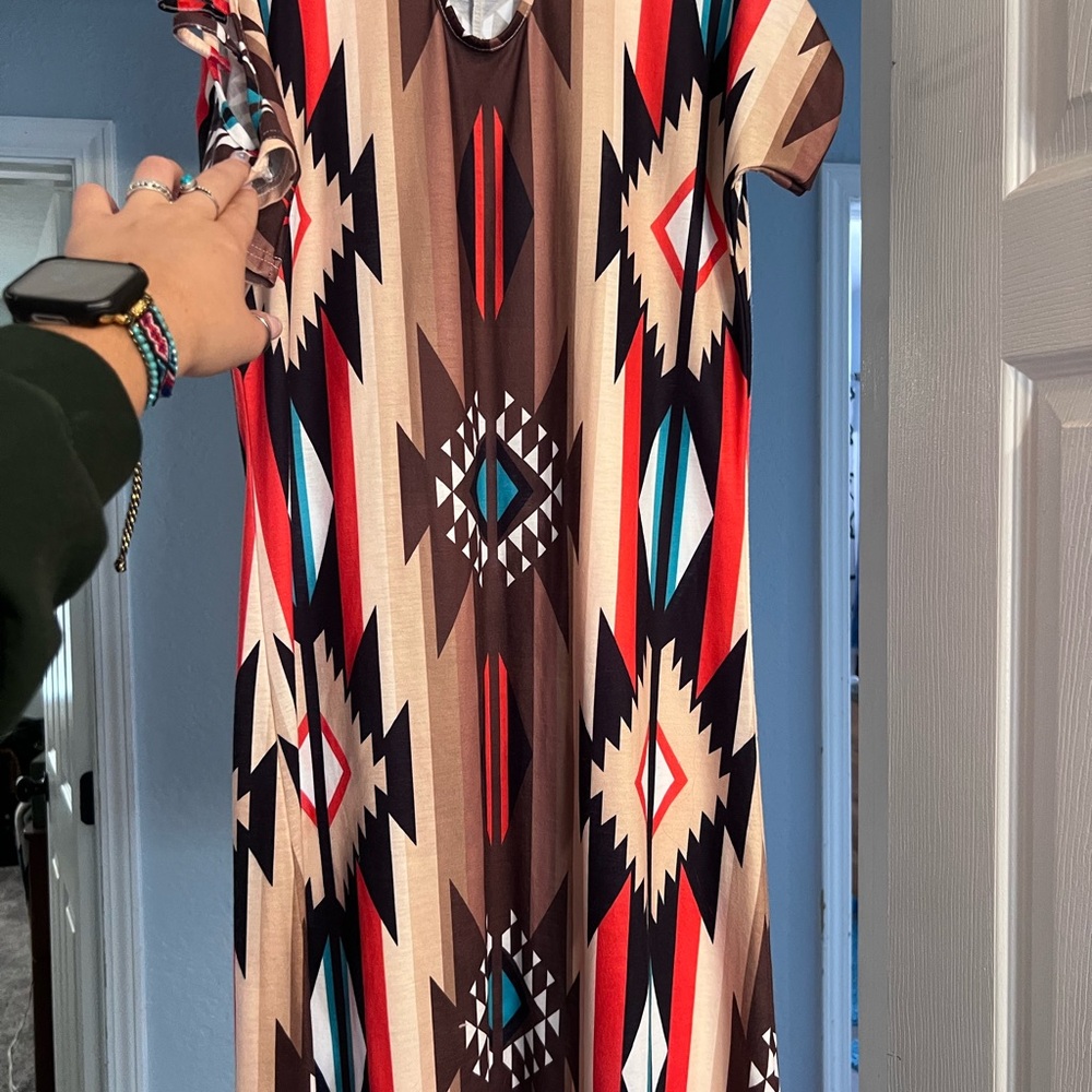 Geometric Patterned Dress